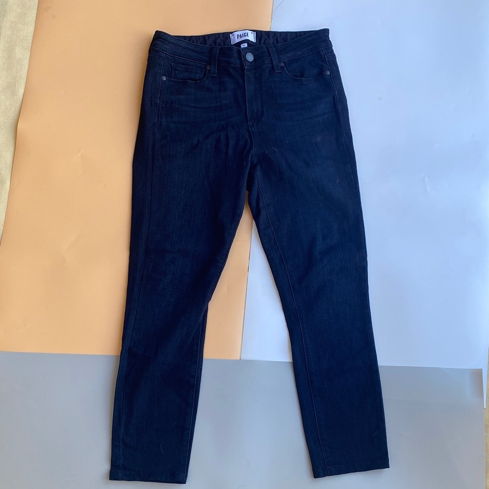 PAIGE Dark Navy Skinny Jeans